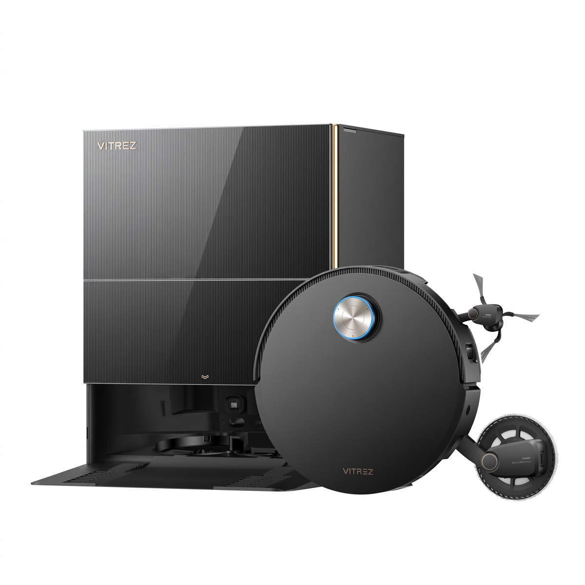 Robotický vysavač Vitrez V60 Ultra Černá se stanicí